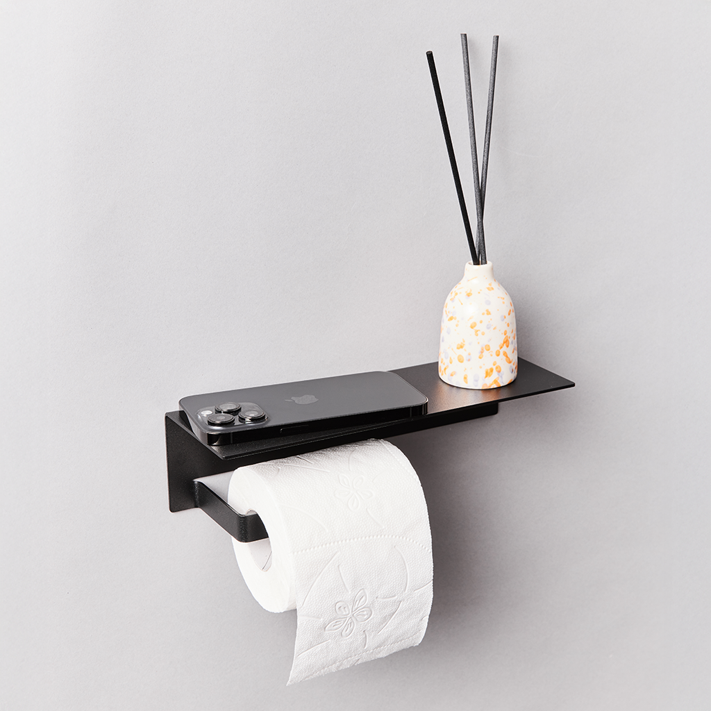 ROLLZ Paper Holder with Shelf (Long)