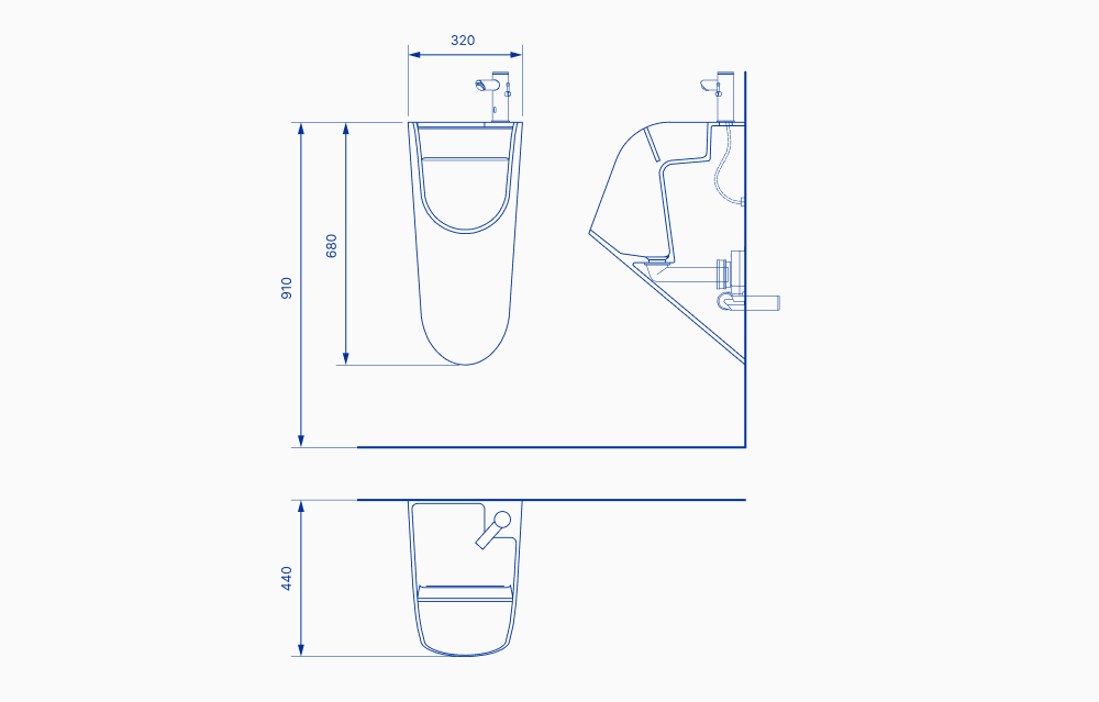 STAND Urinal-Sink Combo