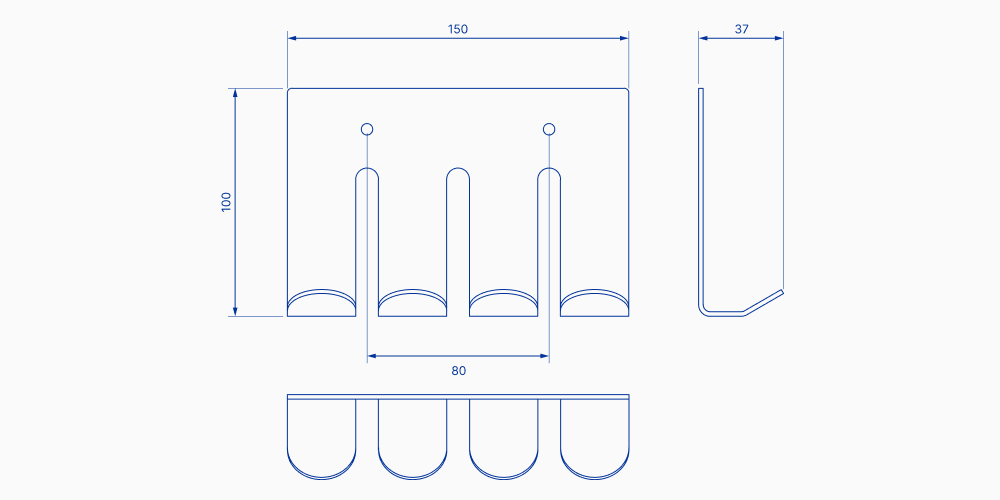 TOWLYE Wall Mount Rail