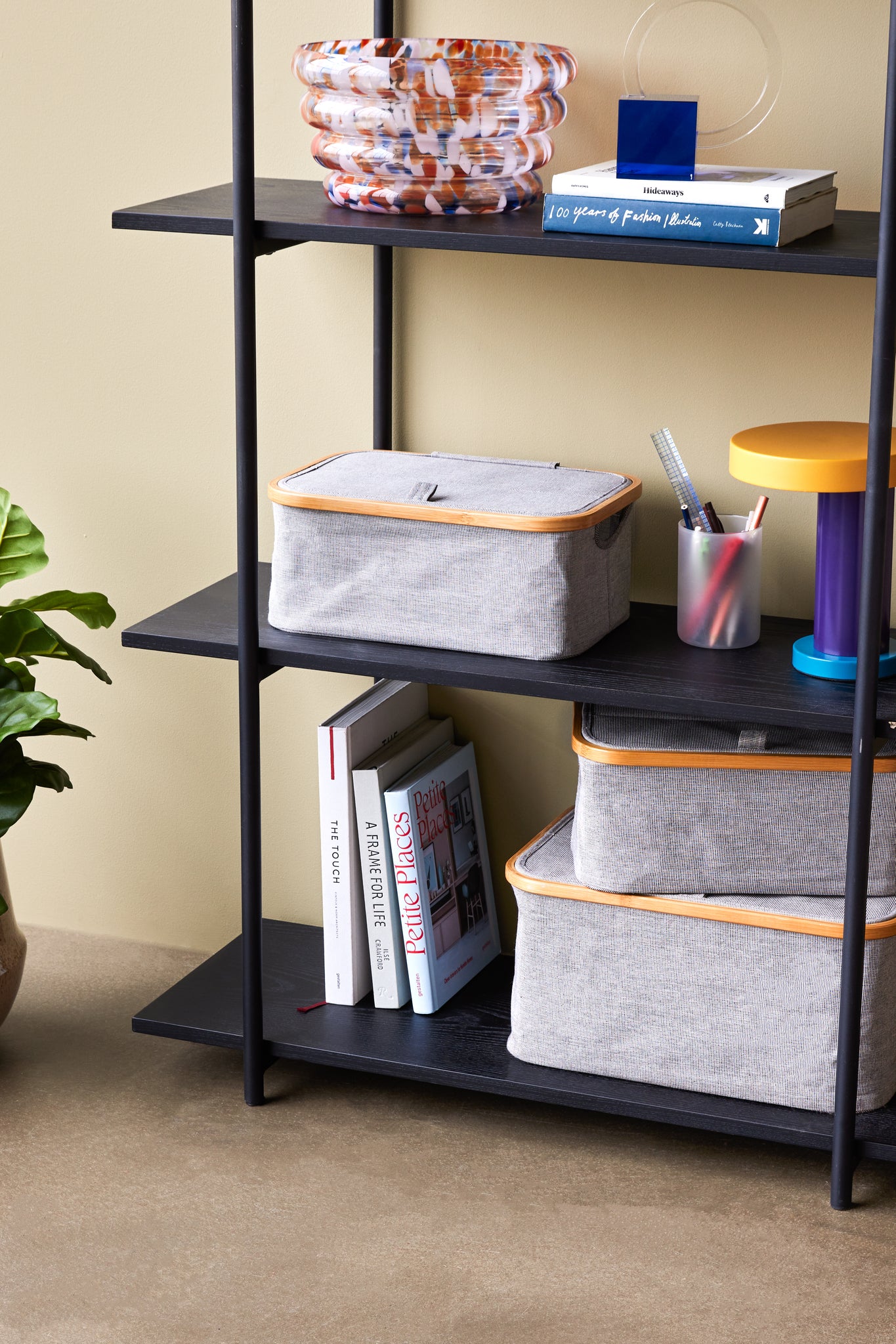 Norm Shelf Unit Single Large Black