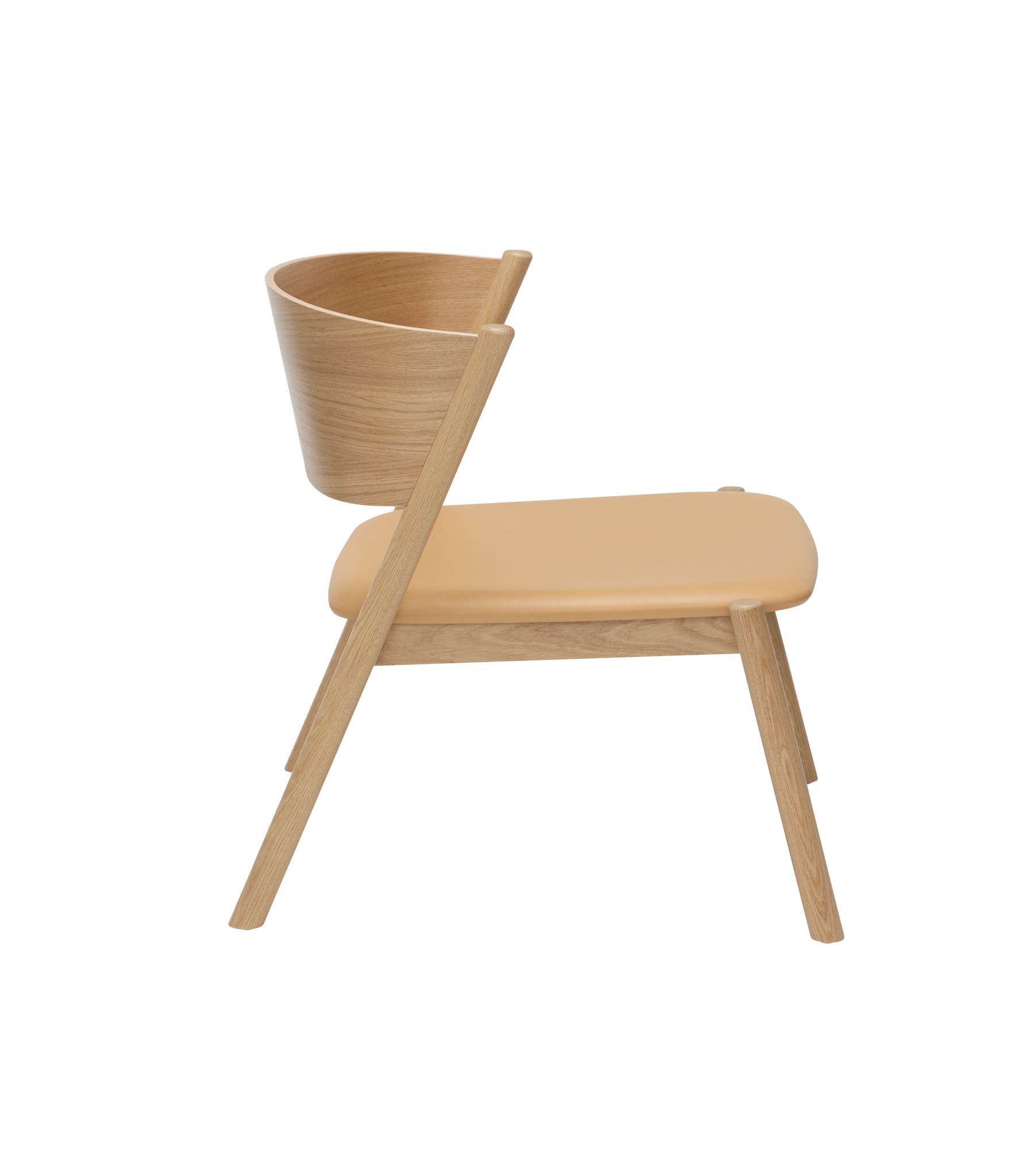 Oblique Lounge Chair Seat Natural
