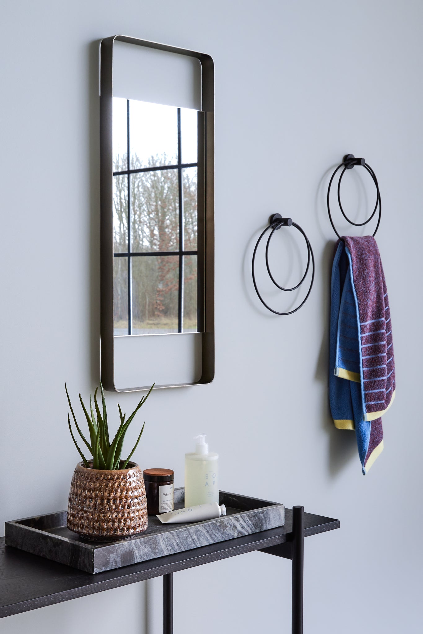 Aware Wall Mirror Small Nickel