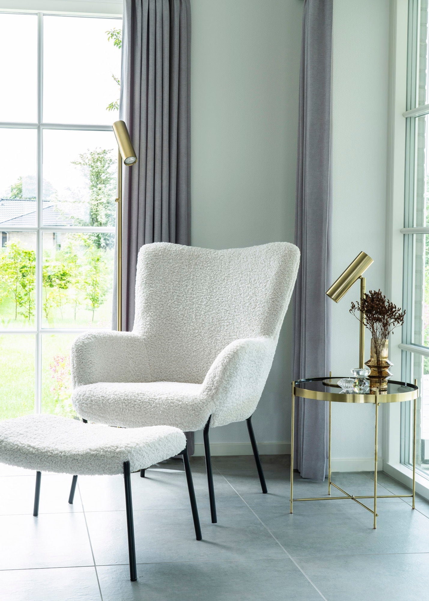 Paris Floor Lamp - Brass