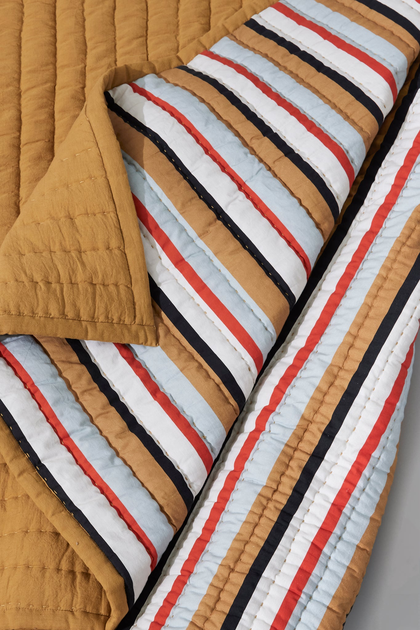 Pavilion Plaid Stripe Ochre/Multicolour