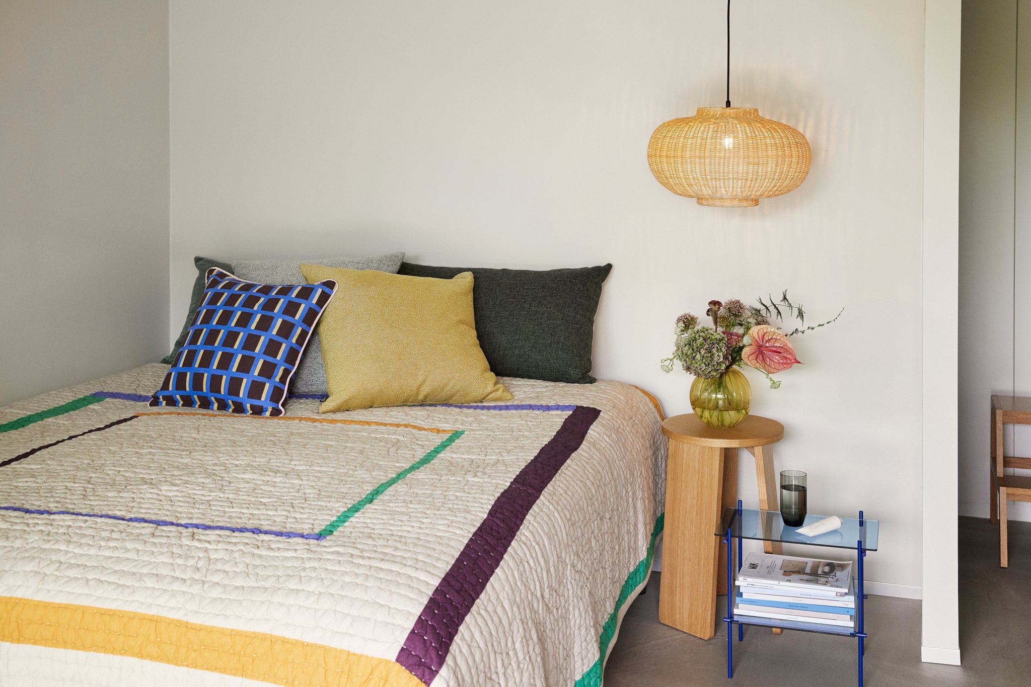 Twist Bedspread Square 260x260 Sand/Multicolour