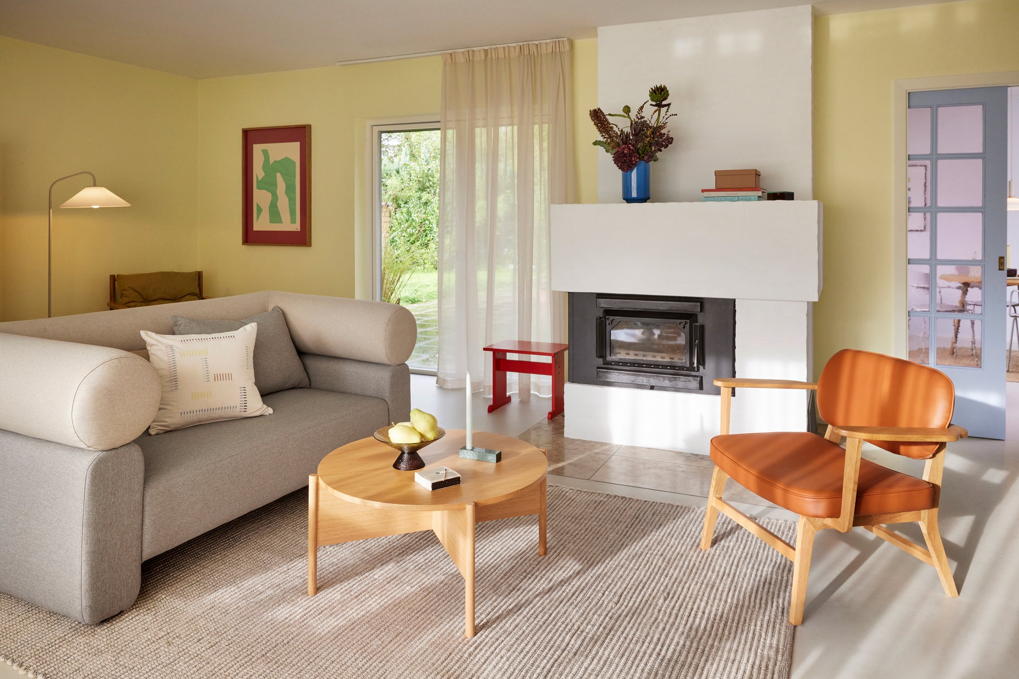 Poppy Rug Large Grey/White