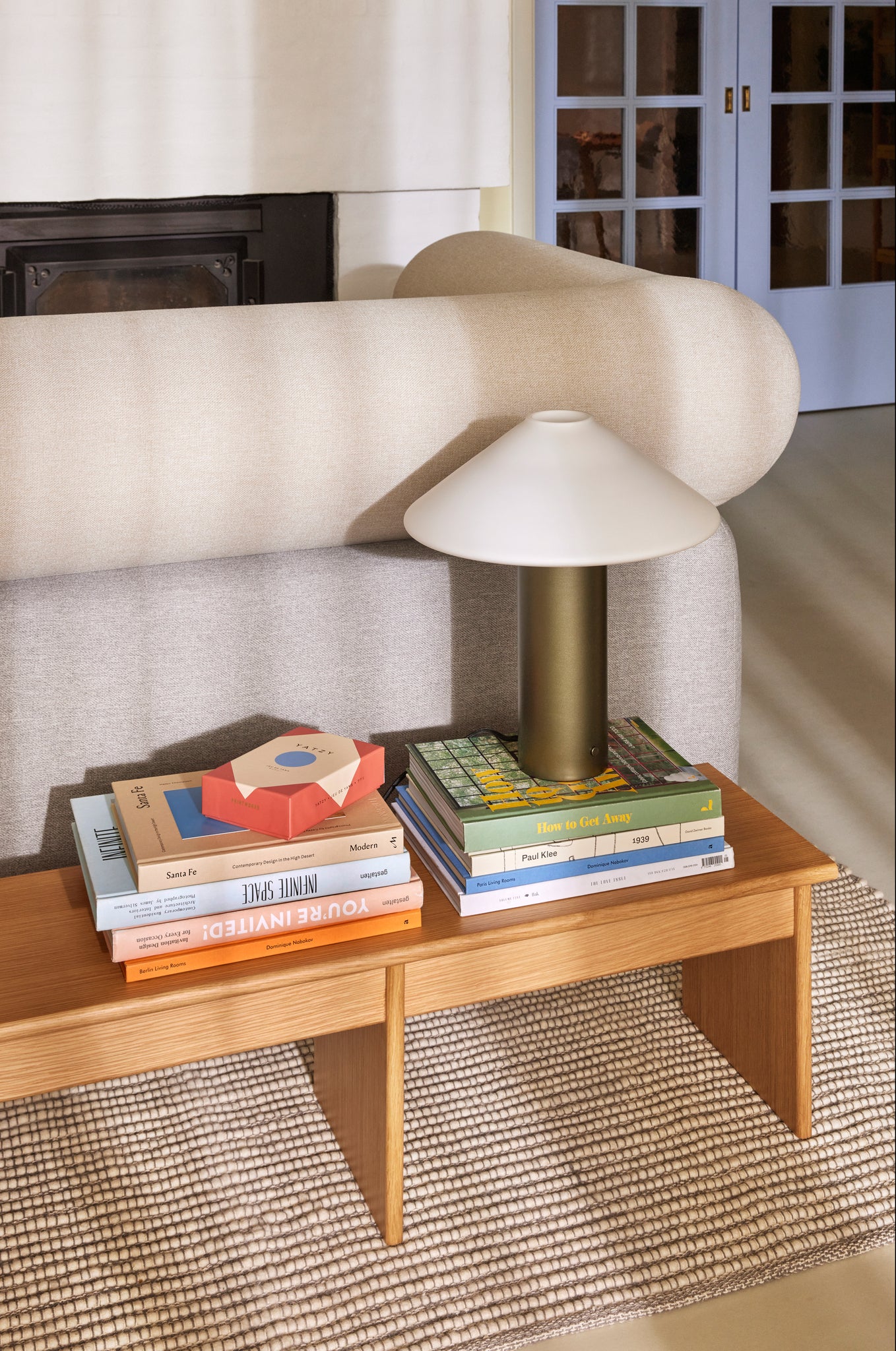 Poppy Rug Large Grey/White