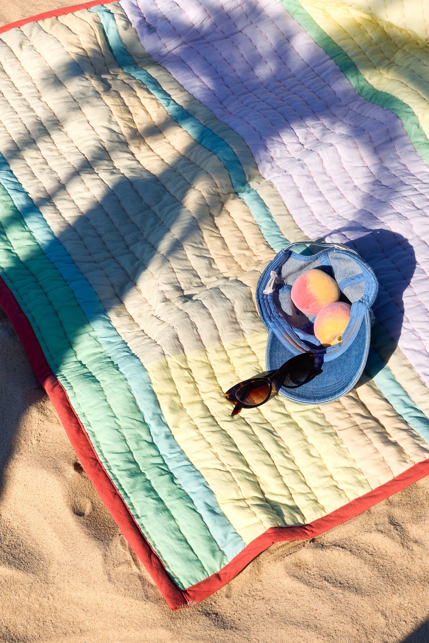 Pavilion Plaid Block Coral/Multicolour