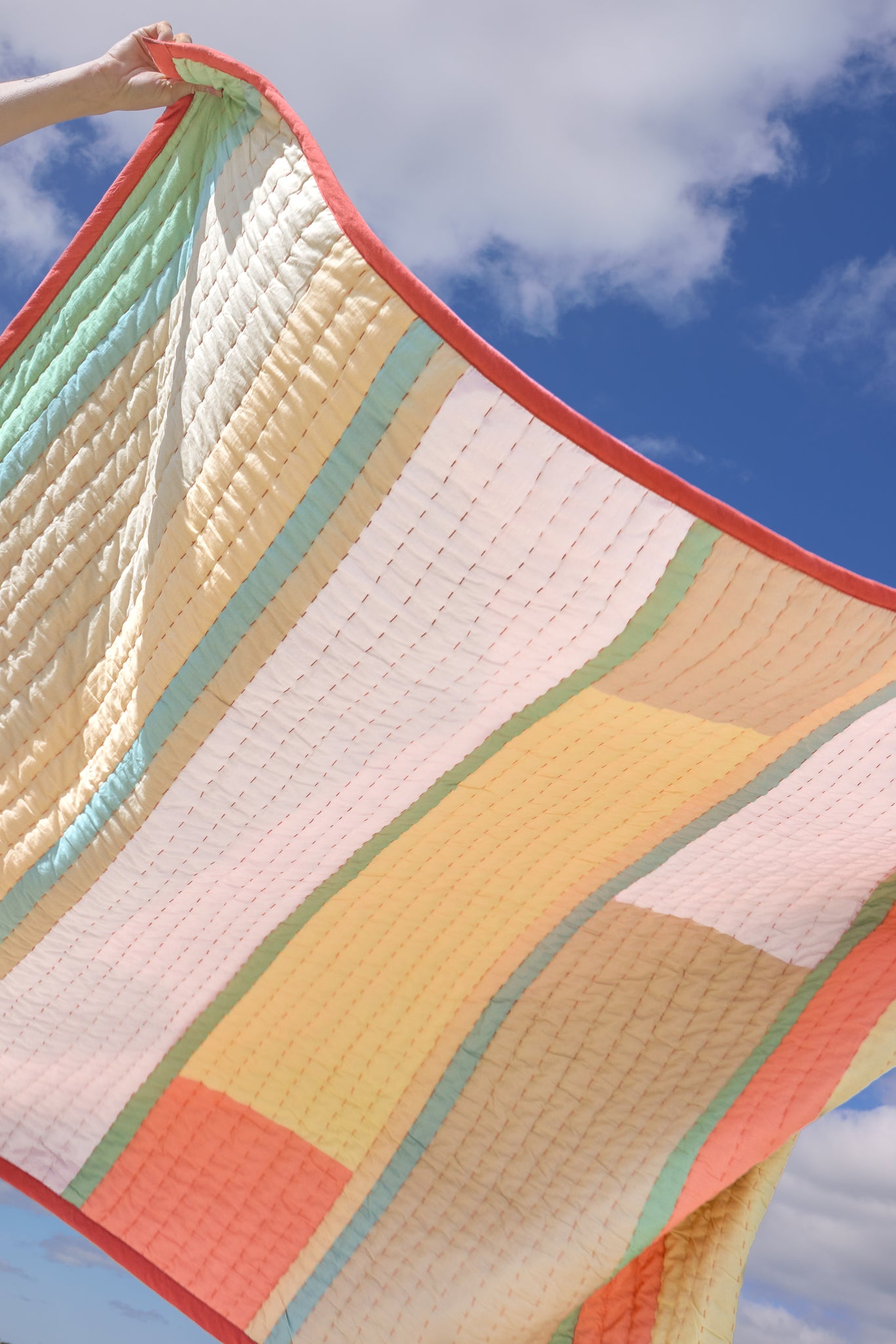 Pavilion Plaid Block Coral/Multicolour