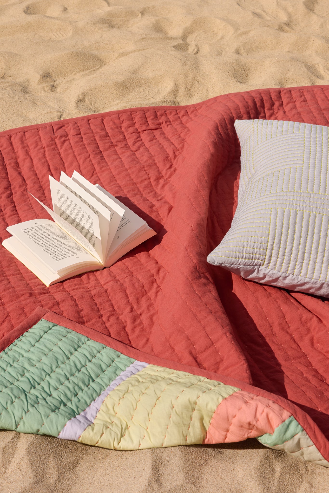 Pavilion Plaid Block Coral/Multicolour