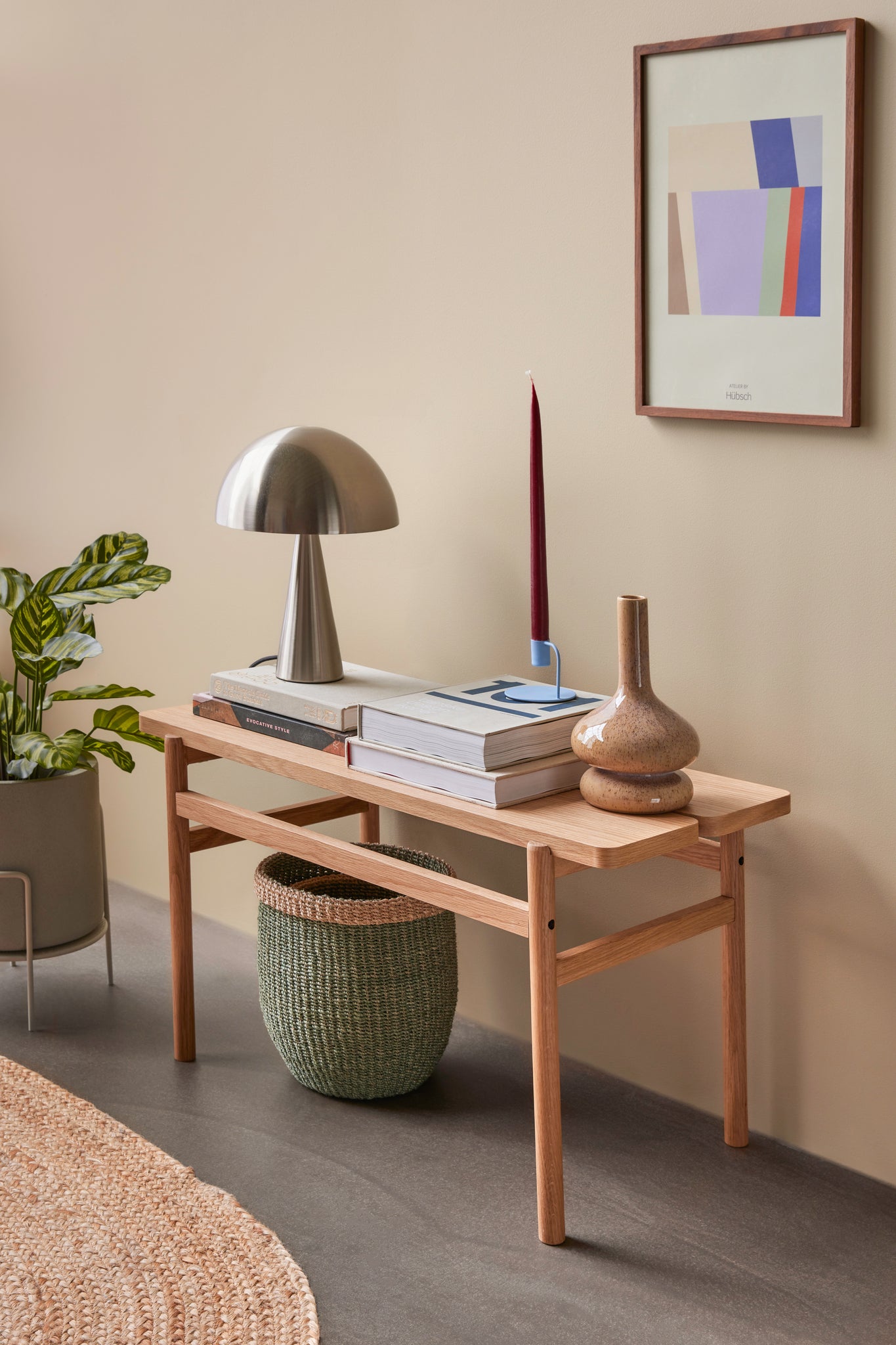 Moss Baskets Green/Natural (set of 3)