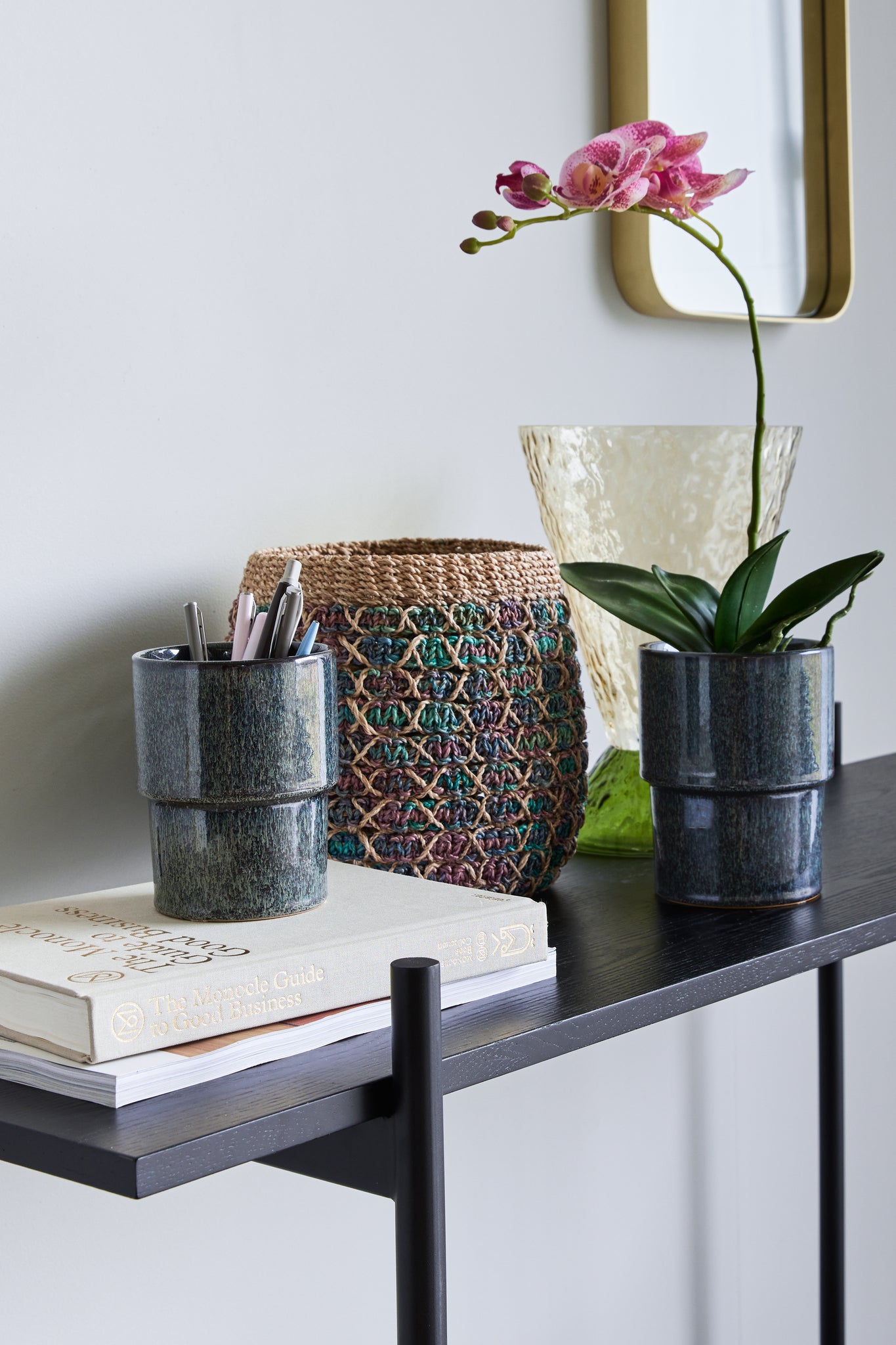 Twist Baskets Multicolour (set of 2)