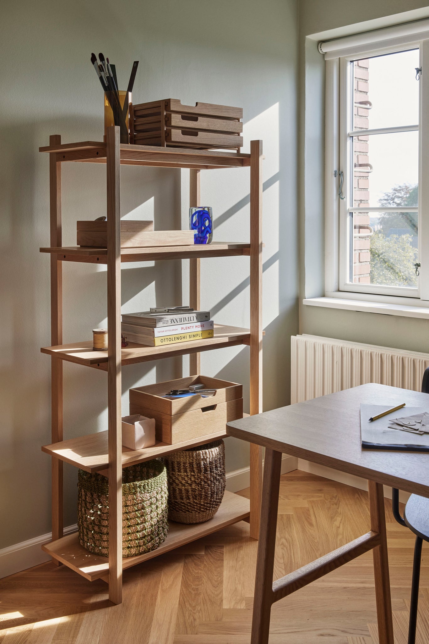 Pine Baskets Natural/Multicolour (set of 2)