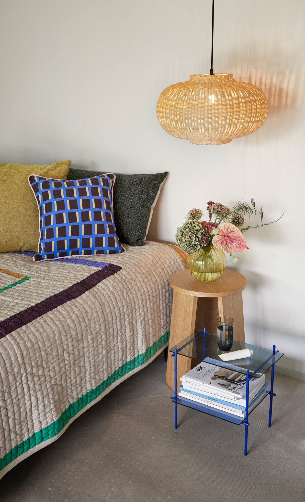 Split Stool Triple Natural