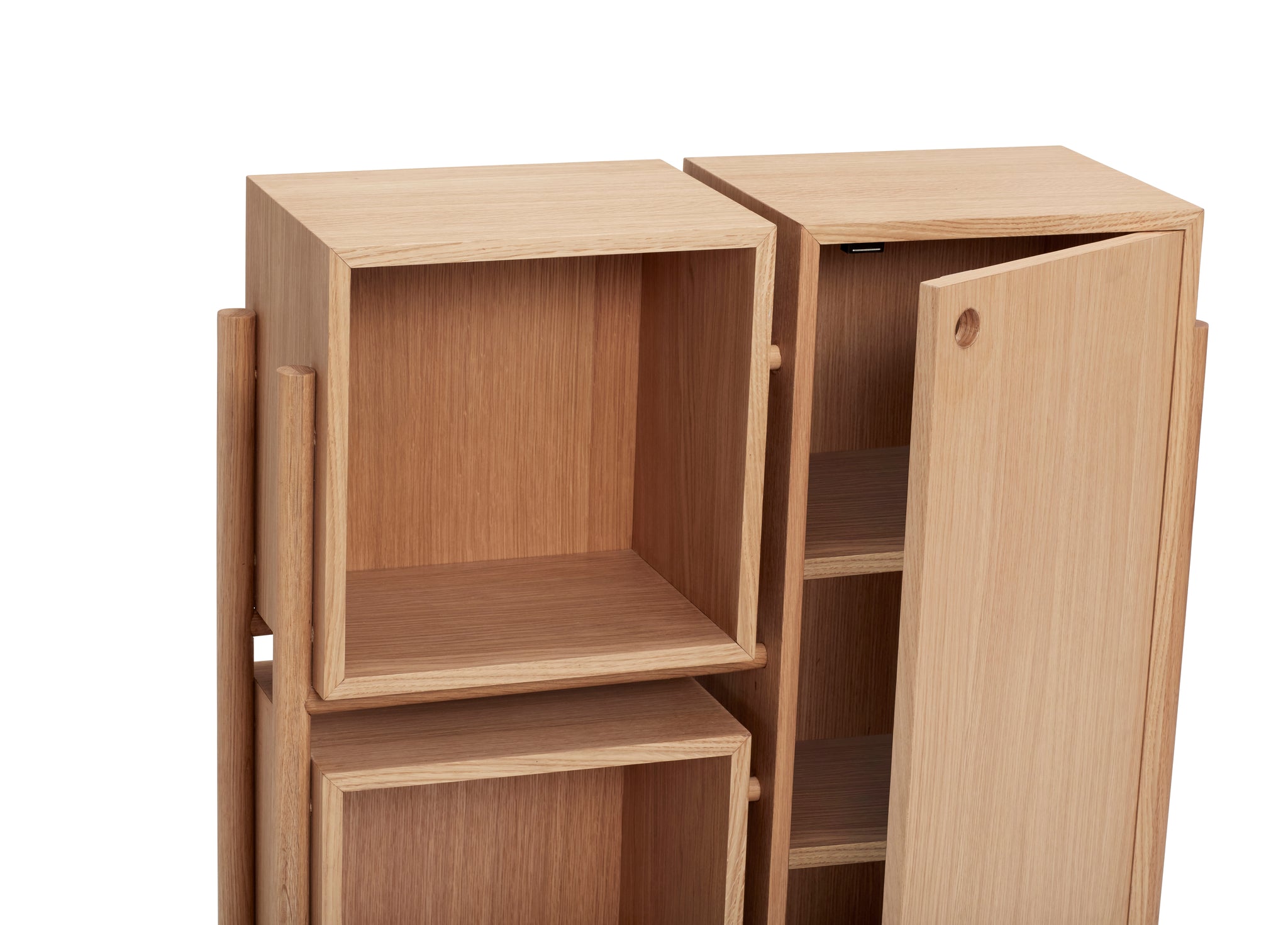 Cube Console Table Natural