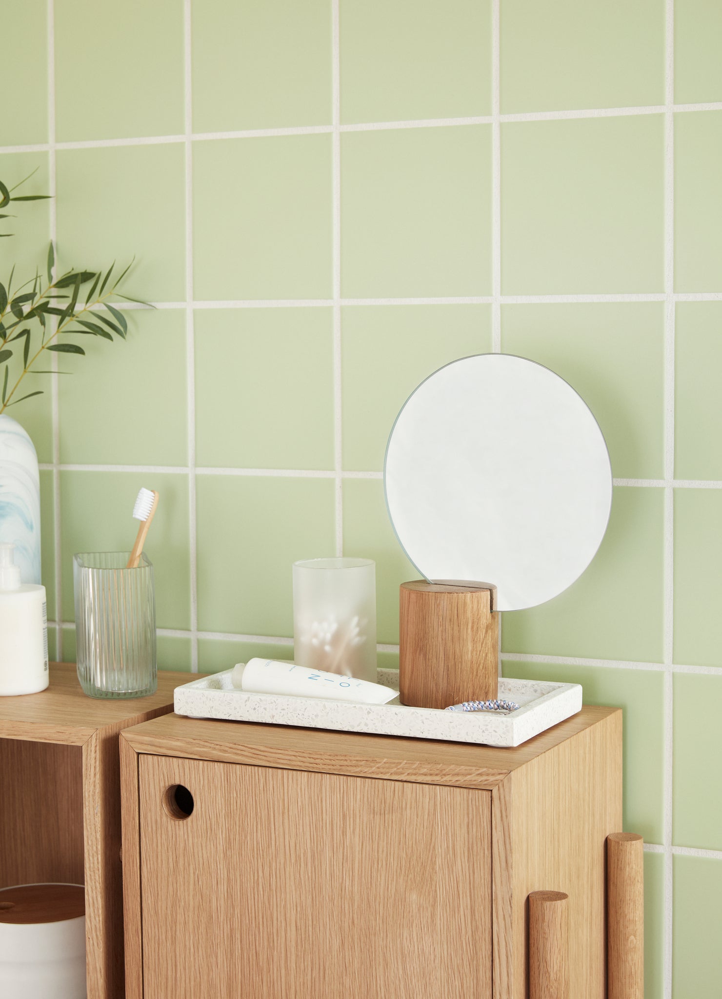 Cube Console Table Natural