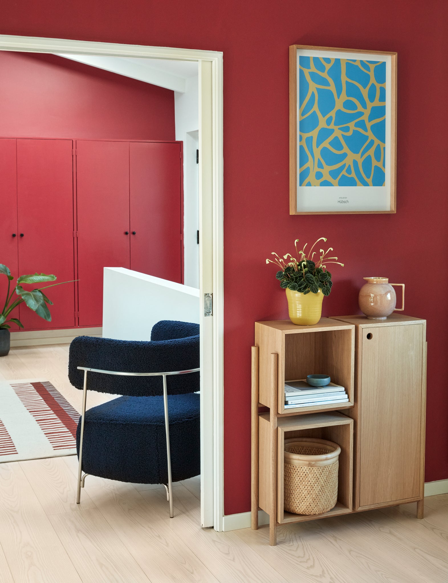 Cube Console Table Natural