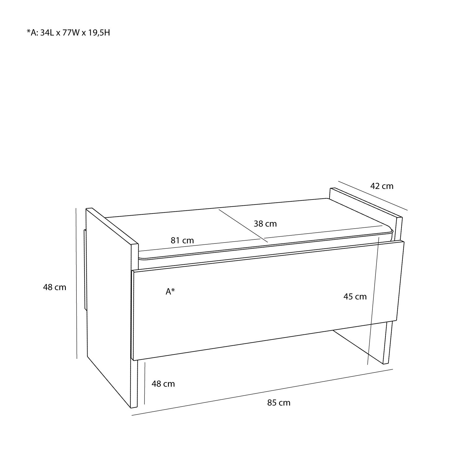 Forma Bench Sand/Natural