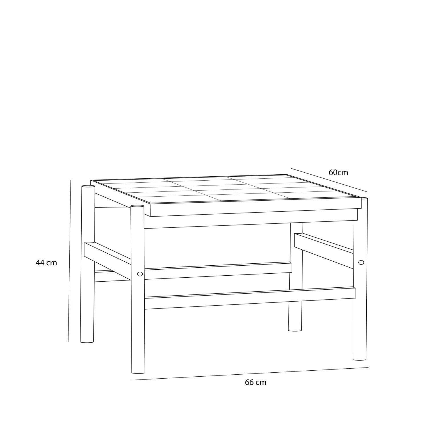 Tile Coffee Table Mint/Natural