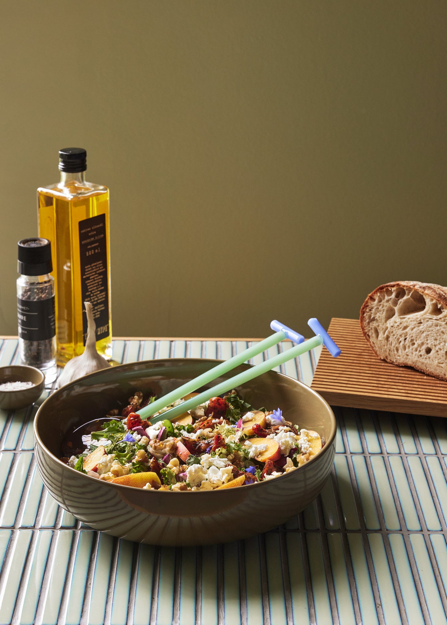 Tile Coffee Table Mint/Natural