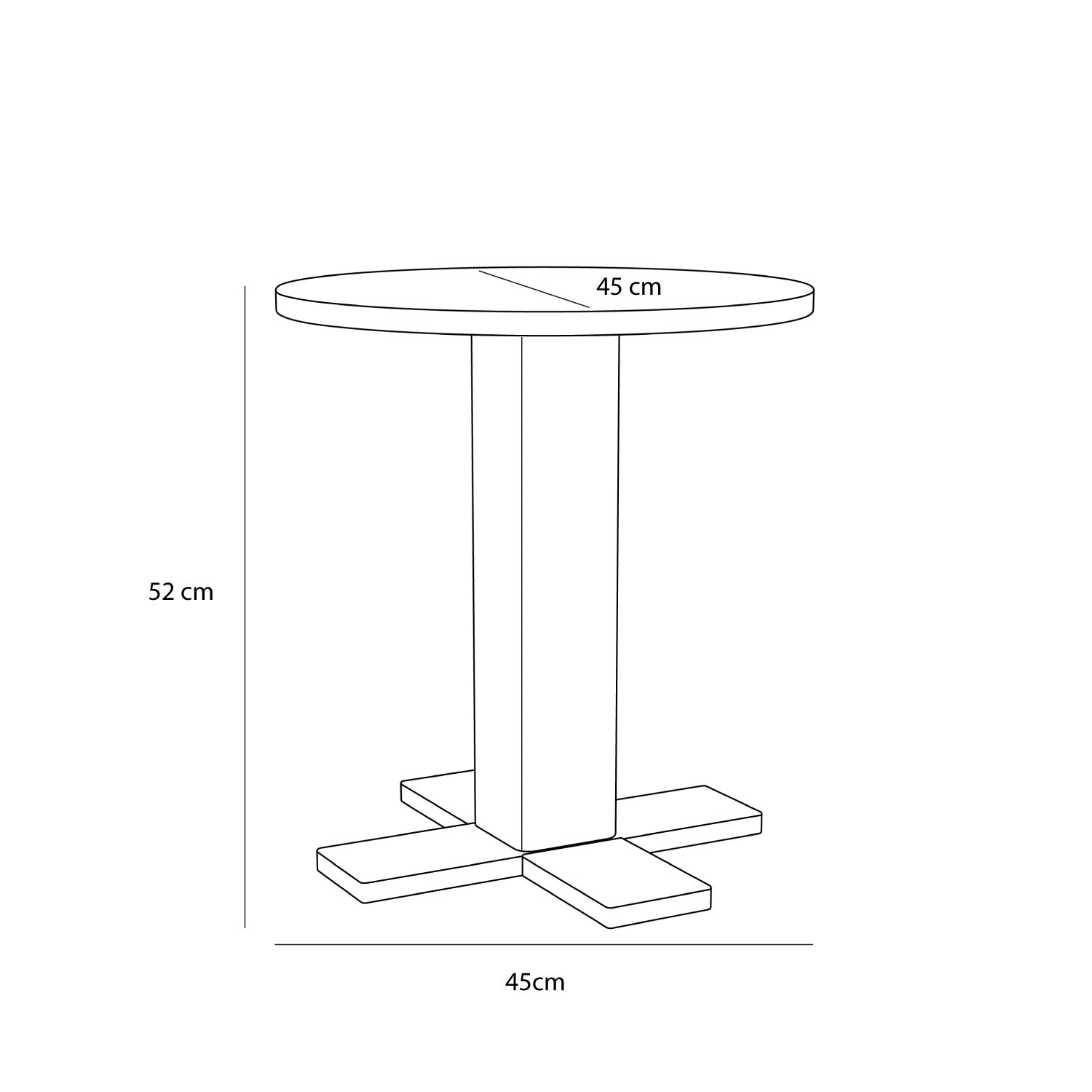 Koohi Side Table Black