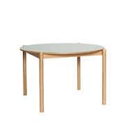 Oblique Dining Table Round Grey