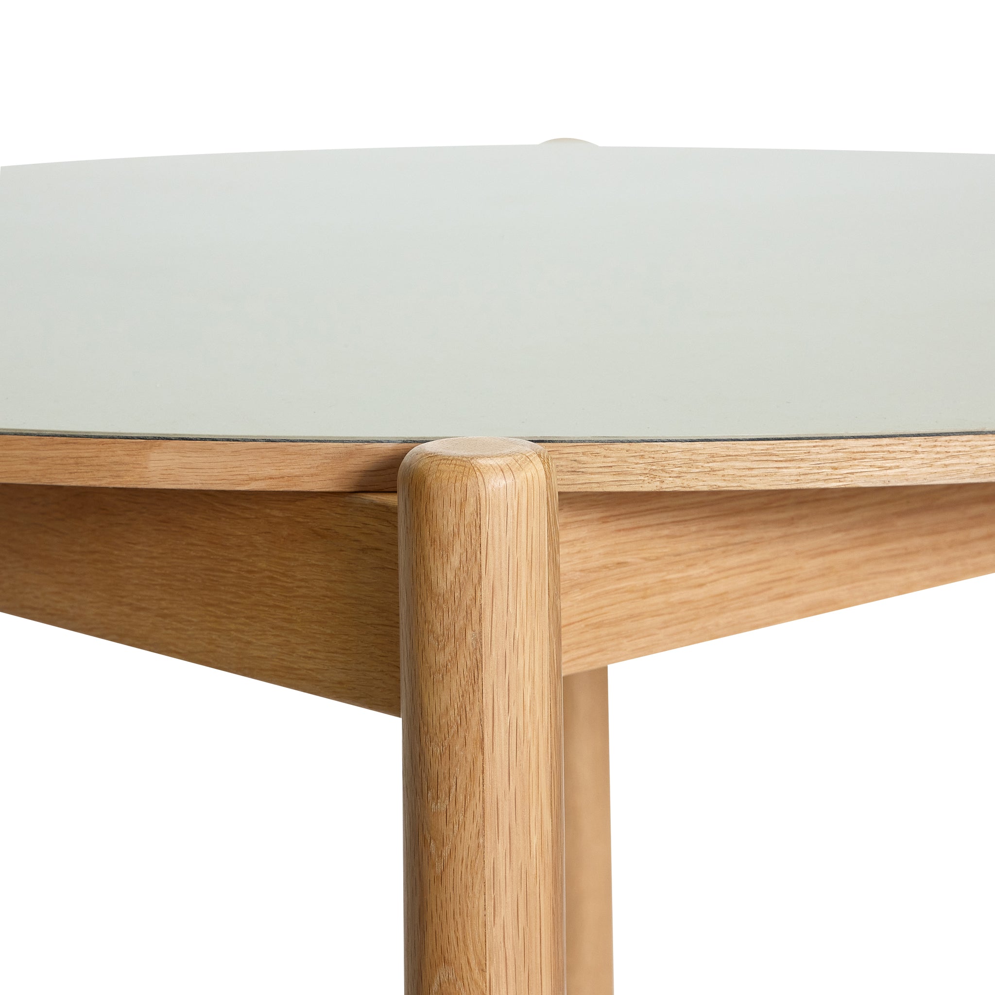 Oblique Dining Table Round Grey