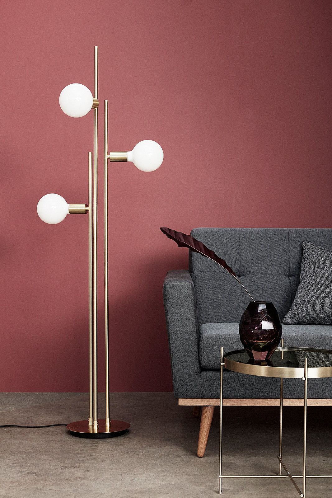 Balance Floor Lamp Brass