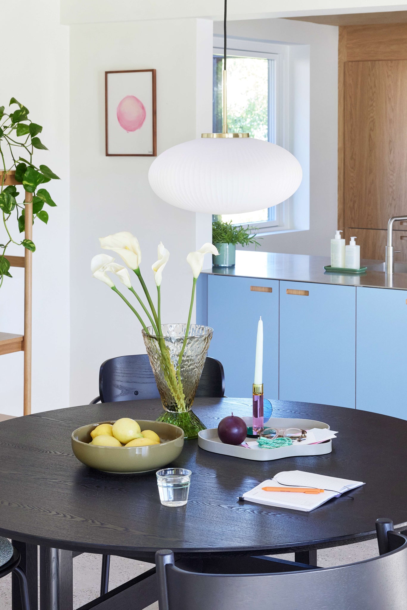 Serene Pendant Ellipse White