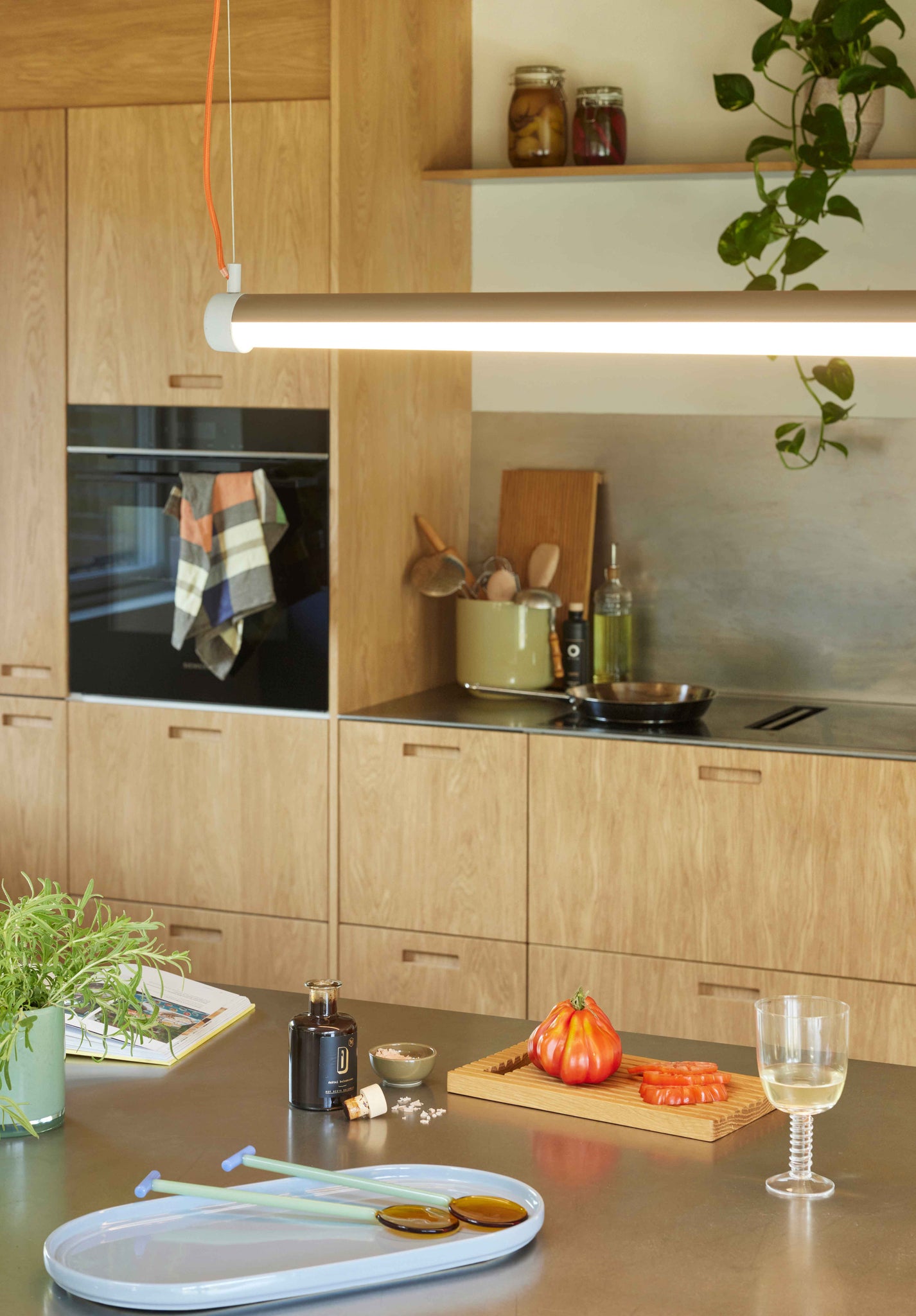 Interplay Pendant L 152cm Brown/Blue/Orange