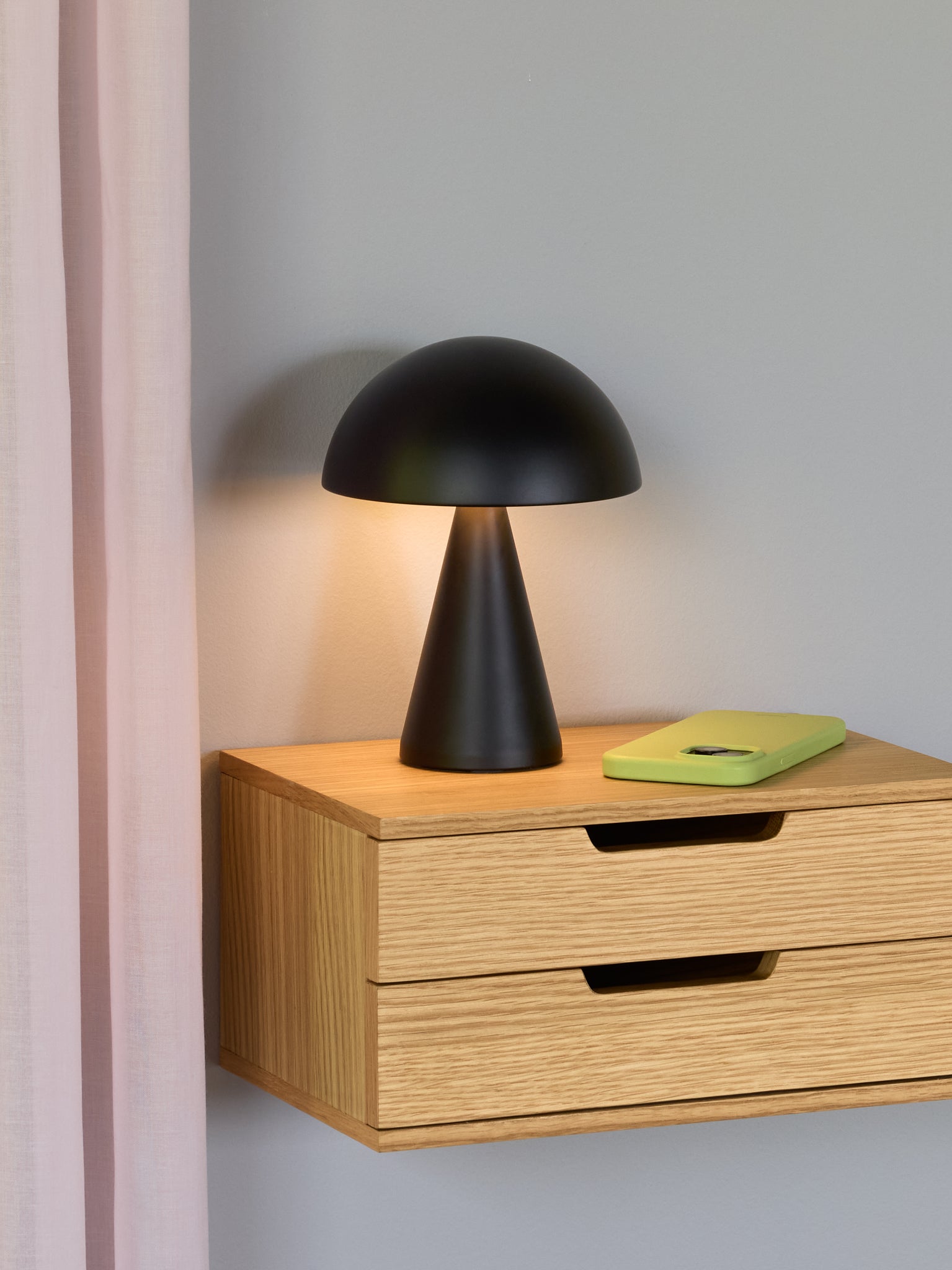 Mush Portable Lamp Matt Black