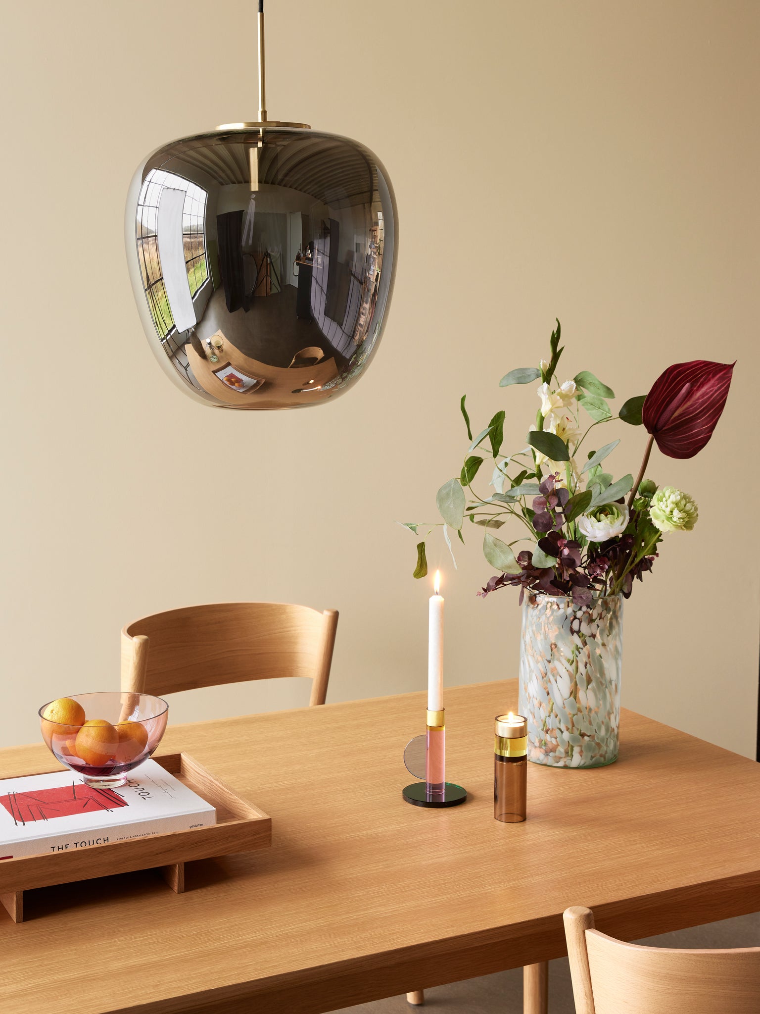 Reflect Pendant Ø40 Grey