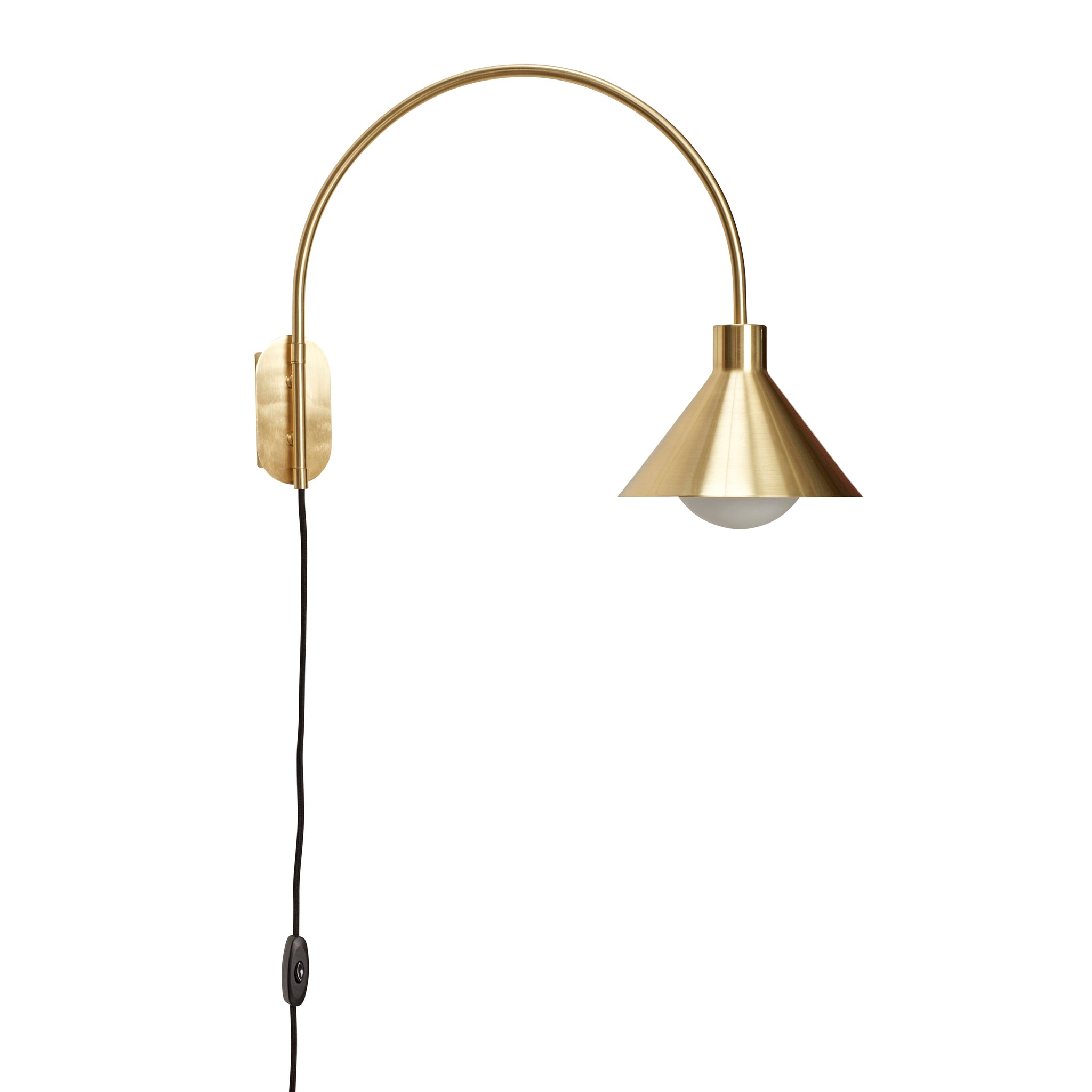 Pipe Wall Light Brass