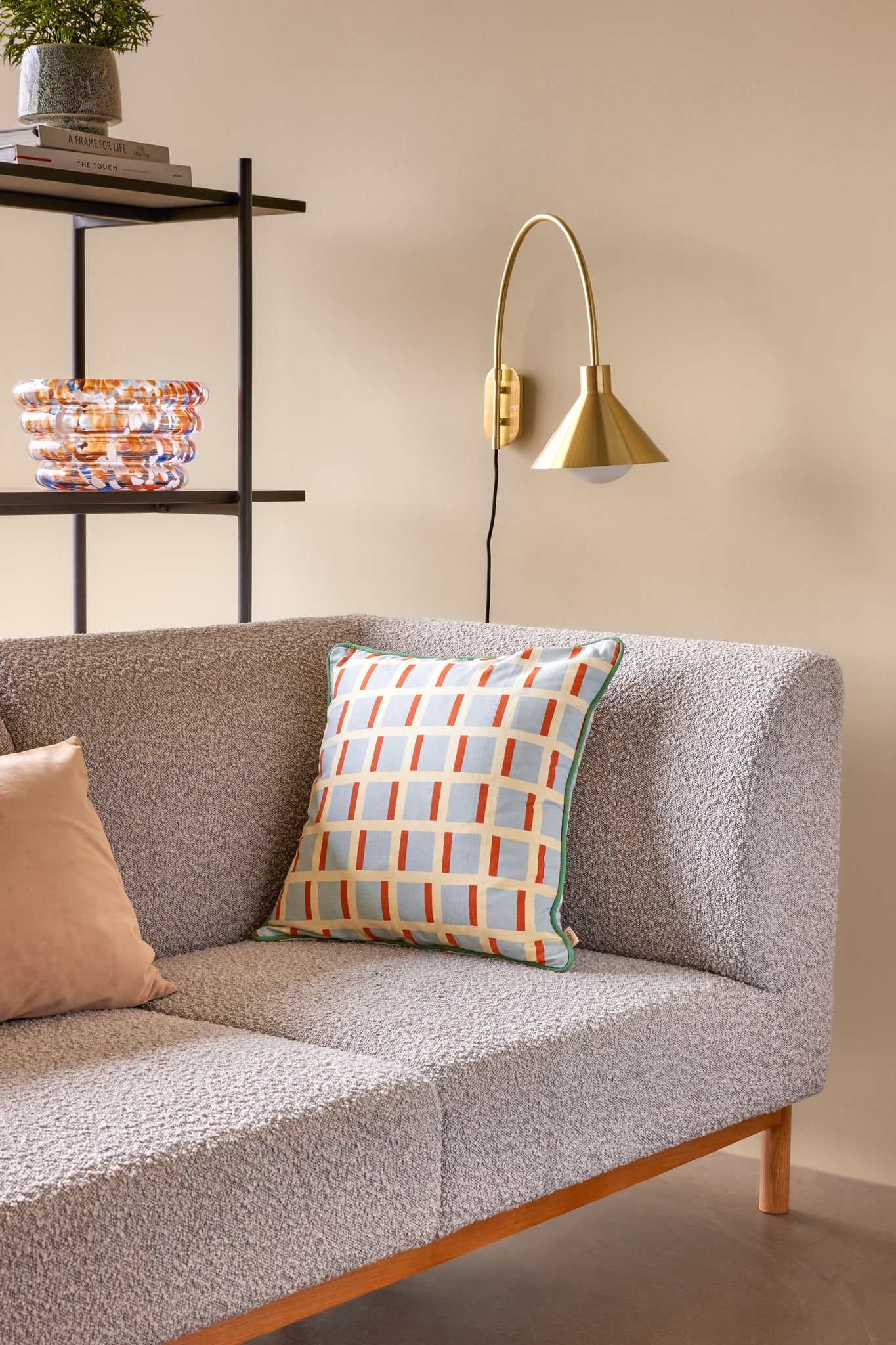 Pipe Wall Light Brass