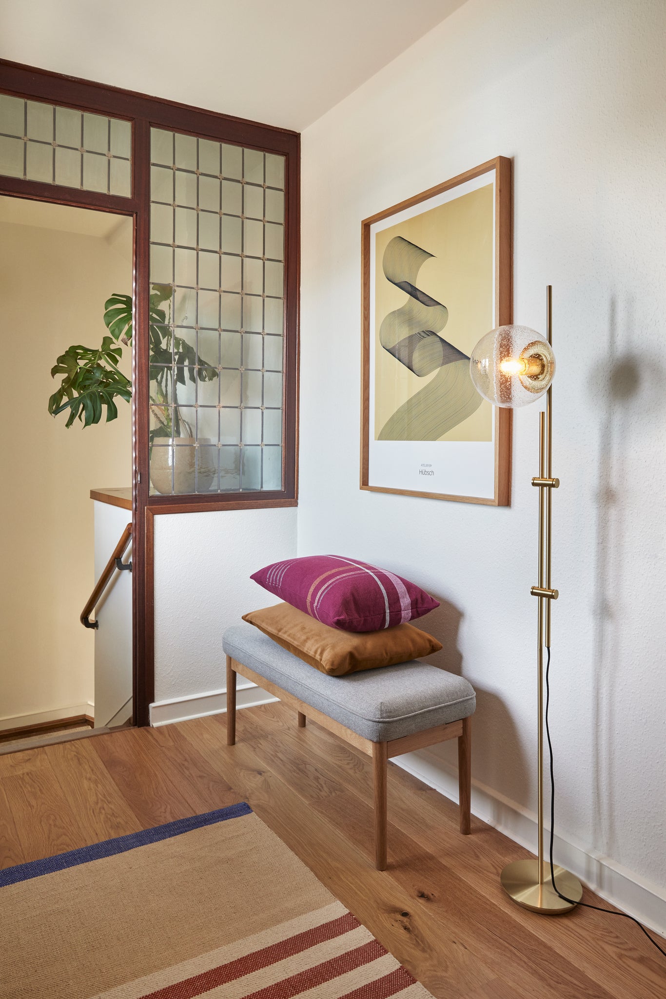 Bubble Floor Lamp Brass