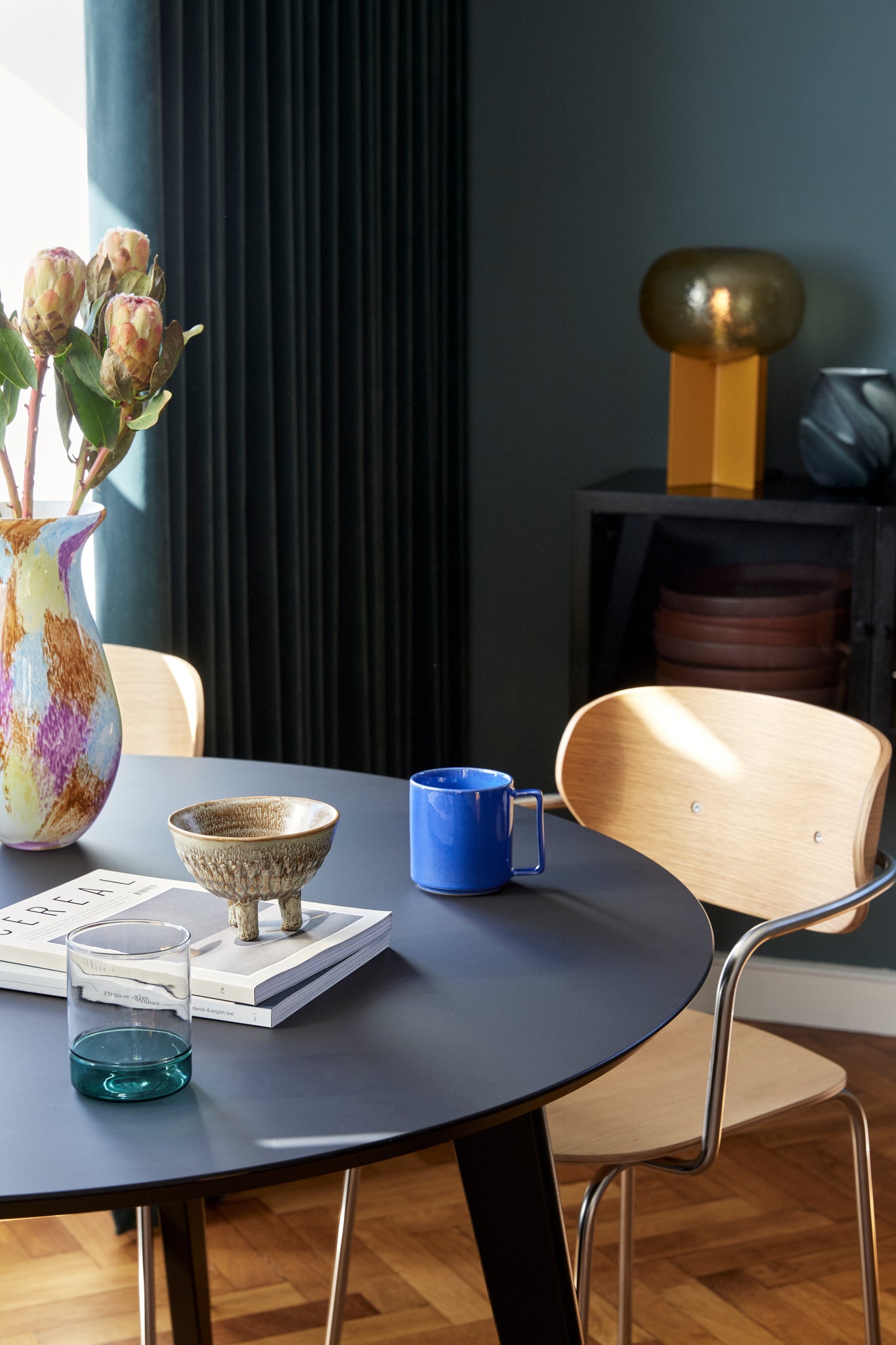 Podium Table Lamp Amber