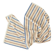 Raita Towel 100x150 - Caramel/Optic Blue
