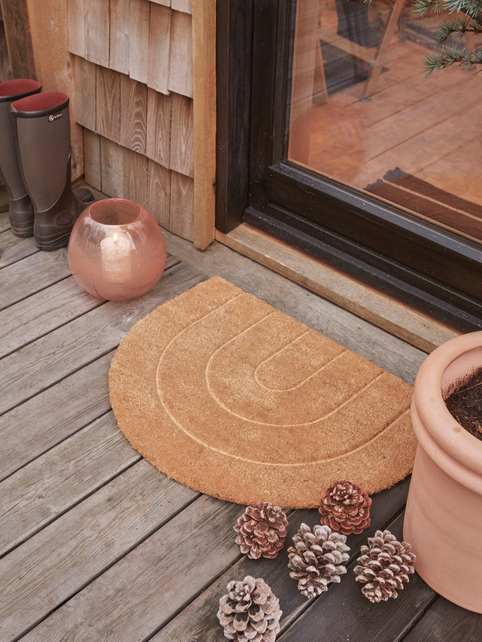 Rainbow Doormat - Natural
