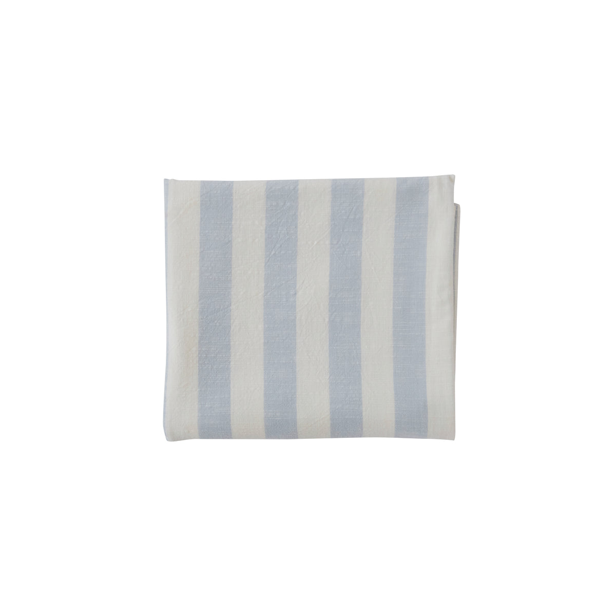 Striped Tablecloth 200×140 cm - Ice Blue