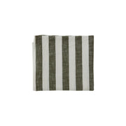 Striped Tablecloth 200×140 cm - Olive