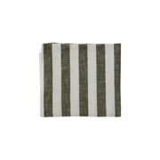 Striped Tablecloth - Olive Green - 260x140 cm