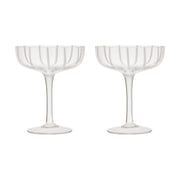 Mizu Coupe Glass - Clear - Pack of 2