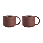 Yuka Cup - Pack of 2 - Dark Terracotta