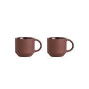Yuka Espresso Cup - Pack of 2 - Dark Terracotta