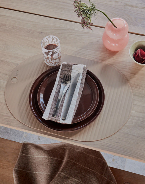 Yuka Lunch Plate - Dark Terracotta - Pack of 2