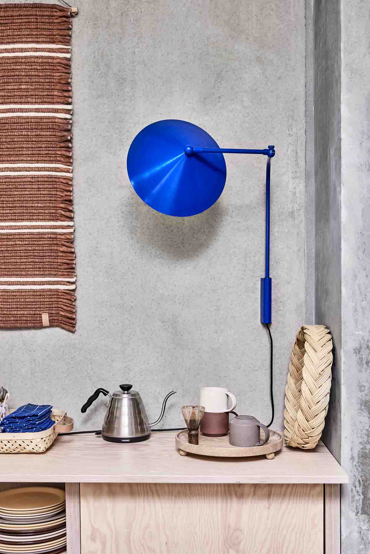 Kasa Wandlamp - Optisch Blauw