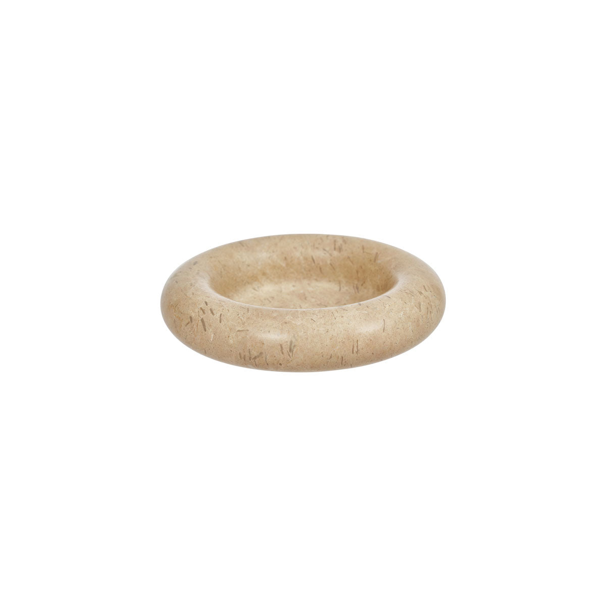 Savi Marmeren Kaarsenhouder Groot - Beige