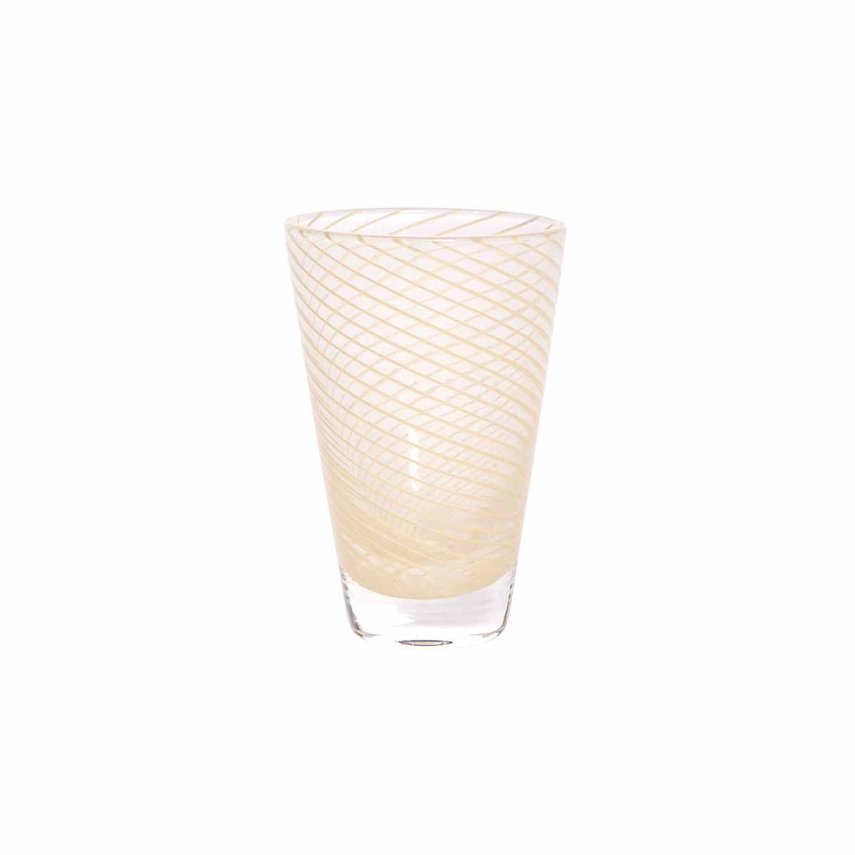 Yuka Swirl Glass - Pack of 2 - Yellow