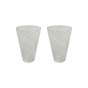 Yuka Swirl Glass - Pack of 2 - Grey