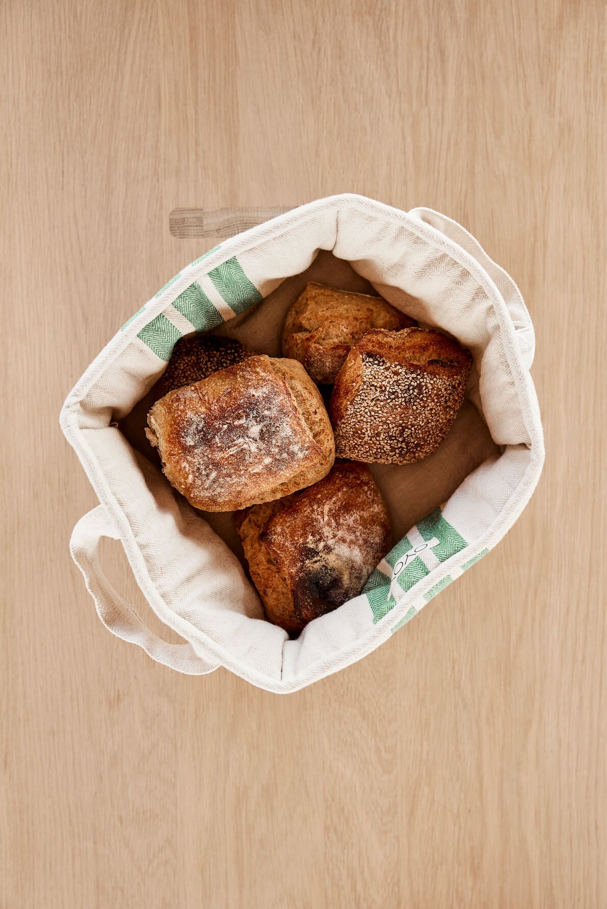 Linu Bread Basket - Green